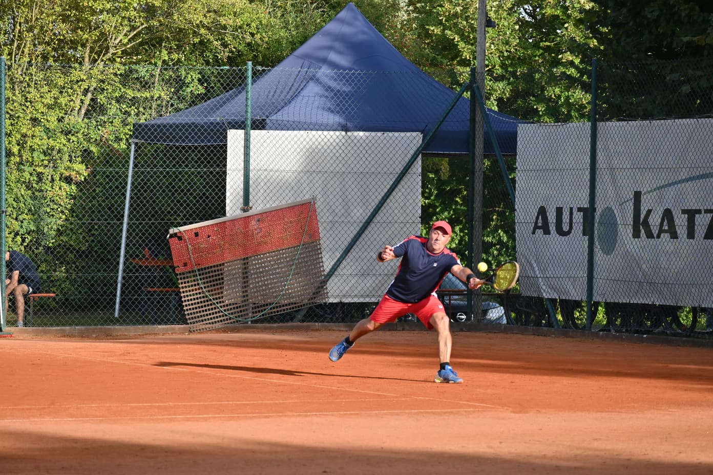 Tennisspieler im Herrenfinale